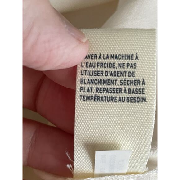 Y2K AMERICAN EAGLE Babydoll Dress Size 0 Ivory Lace Romantic Fairy Asymmetrical - Picture 7 of 10